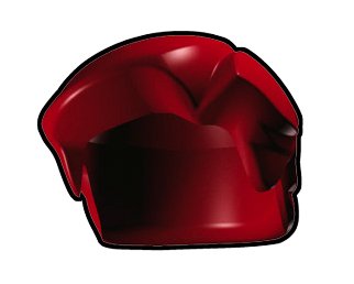 Buy Dark Red Mullet Hairpiece - LEGO Compatible Minifigure Piece Best Price.