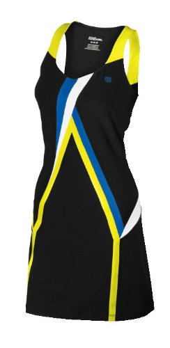 Wilson Damen Tenniskleid La Divine, schwarz, L, WRA3366007000LG