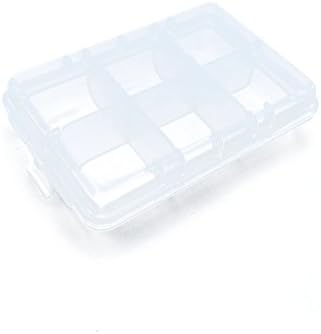 1 PCS Clear Beads Makeup Box 02404 Nail Art Small Parts Plastic Transparent Case Storage Organizer Containers Tackle Box