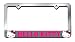 Hello Kitty with Red bow Chrome License Plate Frame with 2 free caps