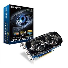 Gigabyte Video Card Geforce GTX560 Ti 1GB DDR5 256 Bit PCI Express Dual DVI-I Mini HDMI Retail