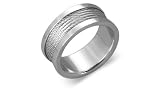 Unisex Surgical Steel Ring Band Size 8