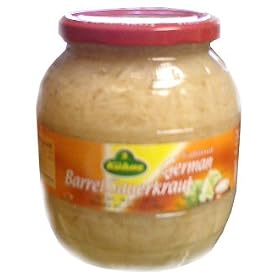 Kuhne or Gundelsheim Barrel Sauerkraut, 28.5oz (810g)