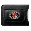 Firefighter Leather Money Clip Card Holder