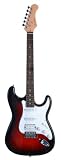 Glen Burton 39 Inch WINE RED Double Humbucker Full Size Electric Guitar [Fat Strat® Style] (Free eBook & DirectlyCheap(TM) Translucent Blue Medium Guitar Pick)