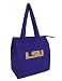 LSU Tigers Louisiana State University Insulated Shopping Tote Reusable INSULATED with Zipper Closure GROCERY BAG Earth Friendly