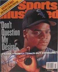Frank Thomas autographed Sports Illustrated Magazine (Chicago White Sox)