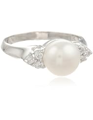 Bella Pearl Triple Cubic Zirconia Ring