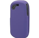 Crystal Hard Snap on PURPLE RUBBERIZED Faceplate Cover Case for SAMSUNG T66 ....