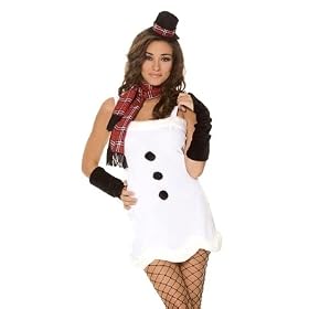 Sexy Snow Girl Frosty Adult Womens Christmas Costume