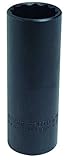 Stanley Proto J5326B 1/2-Inch Drive Deep Socket, 13/16-Inch, 12 Point, Black Oxide [並行輸入品]