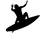 Surfing - 22 - 18W x 13H - Peel and Stick Wall Decal by Wallmonkeys