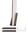 Hampton Direct Twin Draft Guard Window/Door Insulating Device with Over-the-Door Hook, Brown, 2-Pack