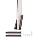Hampton Direct Twin Draft Guard Window/Door Insulating Device with Over-the-Door Hook, Brown, 2-Pack