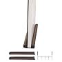 Hampton Direct Twin Draft Guard Window/Door Insulating Device with Over-the-Door Hook, Brown, 2-Pack