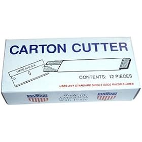 Techni-Tool Handy Cutter, All Metal, Single Edge Blade, 1 Dz by
