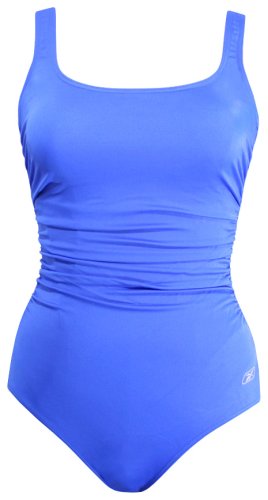 Reebok Women's Waterfitness Solid Shirred Tank Swimsuit