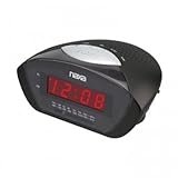 Naxa NRC-160 Digital Alarm Clock with AM/FM Radio & Snooze