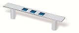 Siro Designs 71-100 Rio 96MM Handle Pull - Bright Chrome/Blue