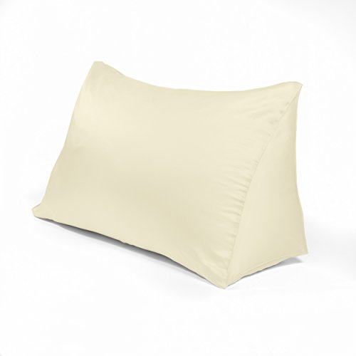 300 TC Sateen Reading Wedge Pillow Cover (Natural Tan)
