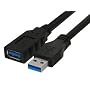 EQUIP USB 3.0 Verlaengerung A->A 3m St/Bu schwarz &hellip von Equip