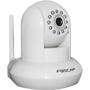Foscam FI8910W Pan & Tilt IP/Network Camera with Two-Way Audio and Night Vision (White)