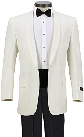 100% Wool Formal Dinner Jacket For Men - 38 Regular, Ivory