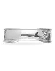 Sterling Silver 19mm Cuff with Polished Edge