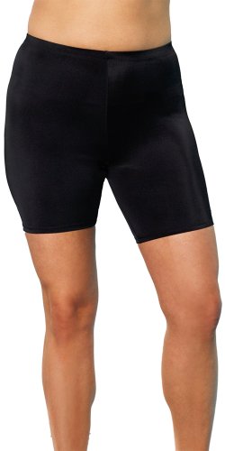 Aquabelle Women's Plus Size esistant! Aquabelle Black Bike Short