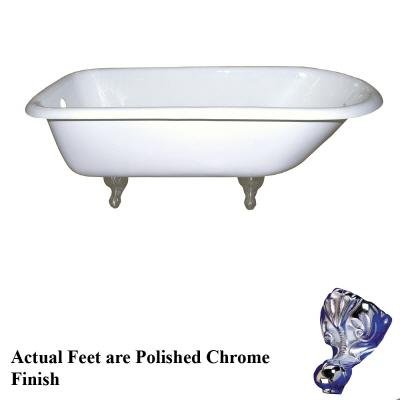 Barclay CTRN60-WH-CP Cast Iron Soaking Tub