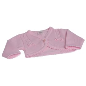 Dandelion Knitted Bolero Cardigan for 0 - 3 Months (Pink)