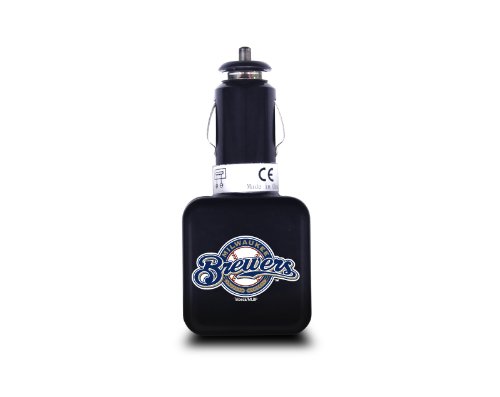 MLB Milwaukee Brewers Twin USB Car Charger