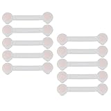 【ノーブランド 品】ドア　引き出し　キャビネット　食器棚　ワードローブ　 ベビーガード　安全ロック　ピンク　１０個