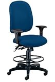 Navy OFM Ergonomic Executive,Computer Task Stool with Adjustable Drafting Kit