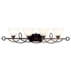 Yosemite Home Decor 98794DB Cypress 39-Inch 4-Light Bathroom Vanity, Dark Brown by 