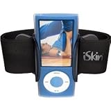 iSkin Duo-Band Armband Case for iPod nano 5G (Black/Clear)