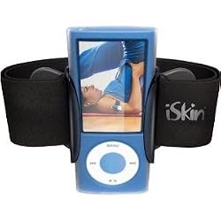 iSkin Duo-Band Armband Case for iPod nano 5G (Black/Clear)
