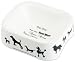 Kitchen & Housewares : Doskocil #23266 Large BLK/WHT Silh DogBowl