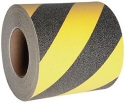 Roll, Non Slip, Black Yellow Stripe