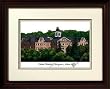 Indiana University of Pennsylvania Alma Mater Alma Mater 14x18 Lithograph in Mahogany Frame