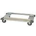 Quantum Storage Systems DB1836C Modular Dolly Frame for Wire Shelving Units, Chrome Finish, 18" Width x 36" Length x 7" Height