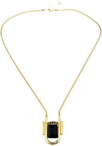 Btime Simple Female Rammel Golden Lock Shape Necklace
