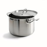Danesco Gastronome Pro Stainless Steel 7.6-Quart High Casserole with Lid