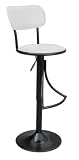 Milano White Swivel Bar Kitchen Breakfast Stool