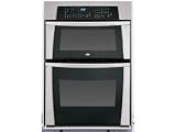 Whirlpool Gold GMC305PRS 30 Built-in Microwave Combination Double Wall Oven with Preheat Countdown Timer & Self-Cleaning Lower Oven: Stainless Steel