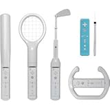 New Cta Wi-6k Nintendo Wii Grand Slam 6-In-1 Sports Pack White Baseball Bat ....