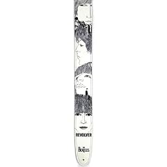 Planet Waves 25LB04 Revolver Beatles Leder Gitarrengurt 64mm weiss