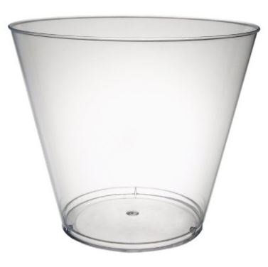 Party Essentials Hard Plastic 9 Oz. Party Cups and Old Fashioned Tumblers, Clear, 200 Count