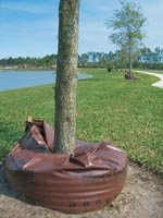 OOZE TUBE TREE WATERING TUBE - 25 GALLON BROWN