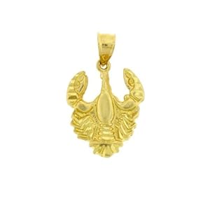 Dazzlers Solid 14 Karats Gold Lobster Charm Pendant Available in Three ... Dazzlers Solid 14 Karats Gold Lobster Charm Pendant Available in Three ...